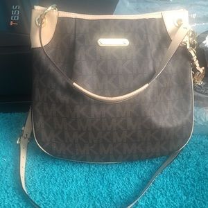 Michael Kors Logo Hobo Bag